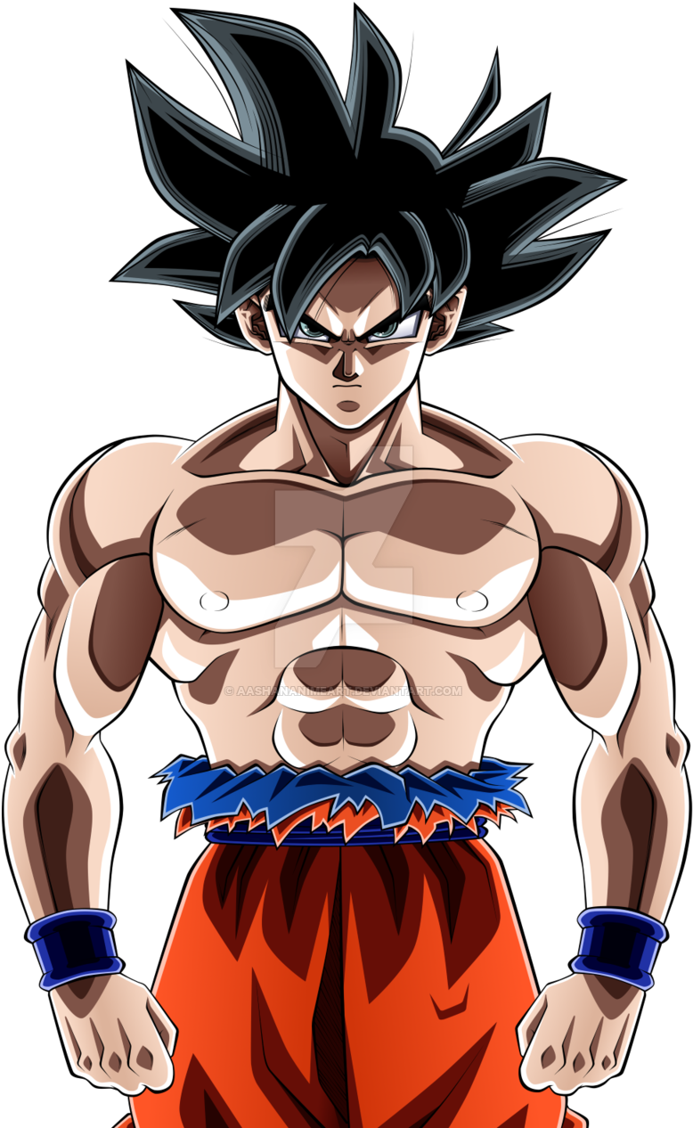 Goku Ultra Instinct By Aashananimeart On Deviantart - Goku (800x1282), Png Download