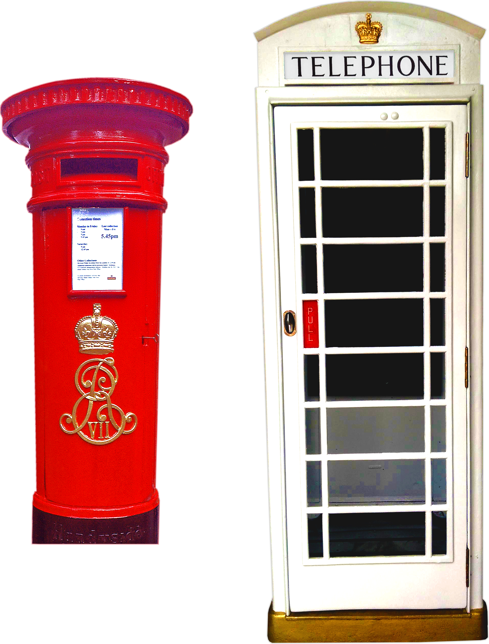 Telephone Booth Clipart Red Post Box (1920x2527), Png Download