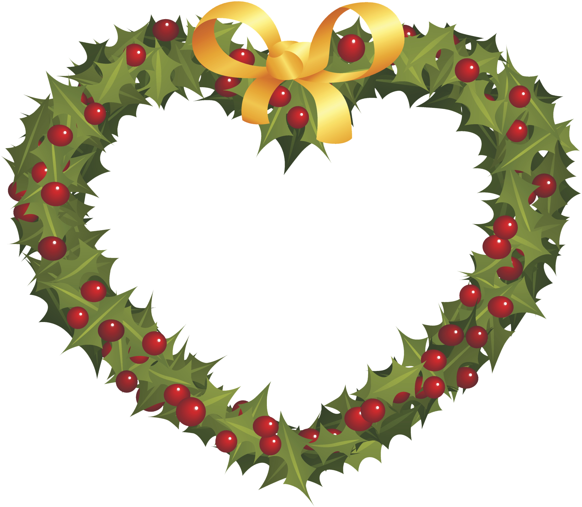 Wreath Ornament Garland Love - Wreath (1856x1617), Png Download