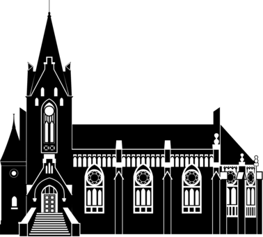 Christian Church Lutheranism Christian Cross Christianity - Kirche Clipart Png (378x340), Png Download