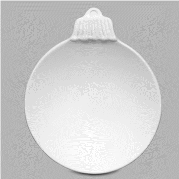 Seasonal Christmas Bulb Dish/6 Spo - Mayco Mb-987 Christmas Bulb Dish Bisque (500x500), Png Download
