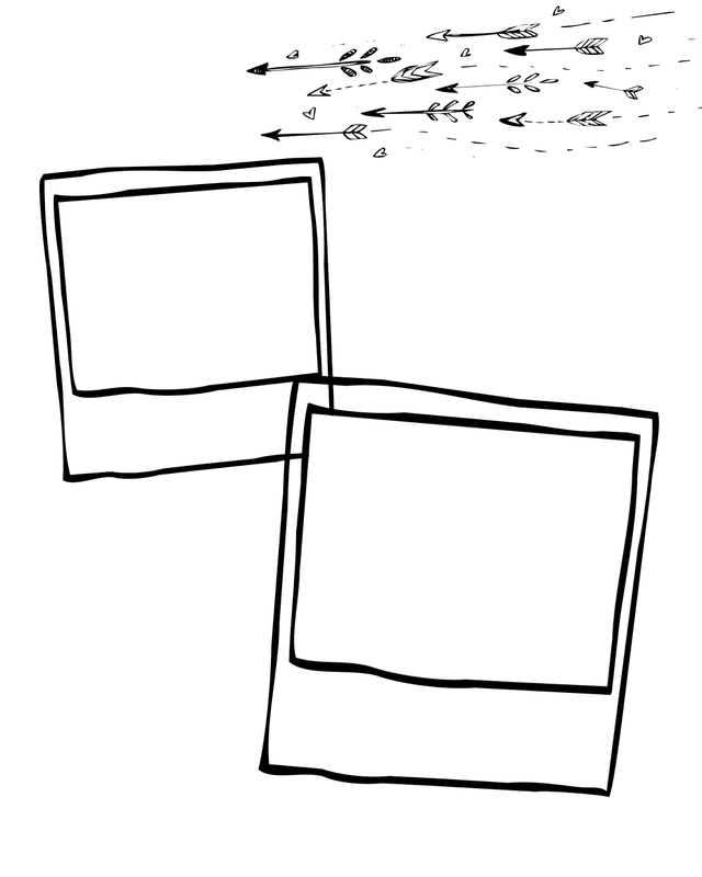 10 Free Png Doodle Frame Blog Boards - Png Frame Black Doodle (640x800), Png Download