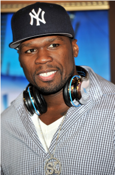 Black Conservative Celebrities - 50 Cent (608x342), Png Download