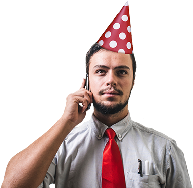 Happy New Year From Apsu - Red Polka Dot Party Supplies Kit For 8 (387x396), Png Download