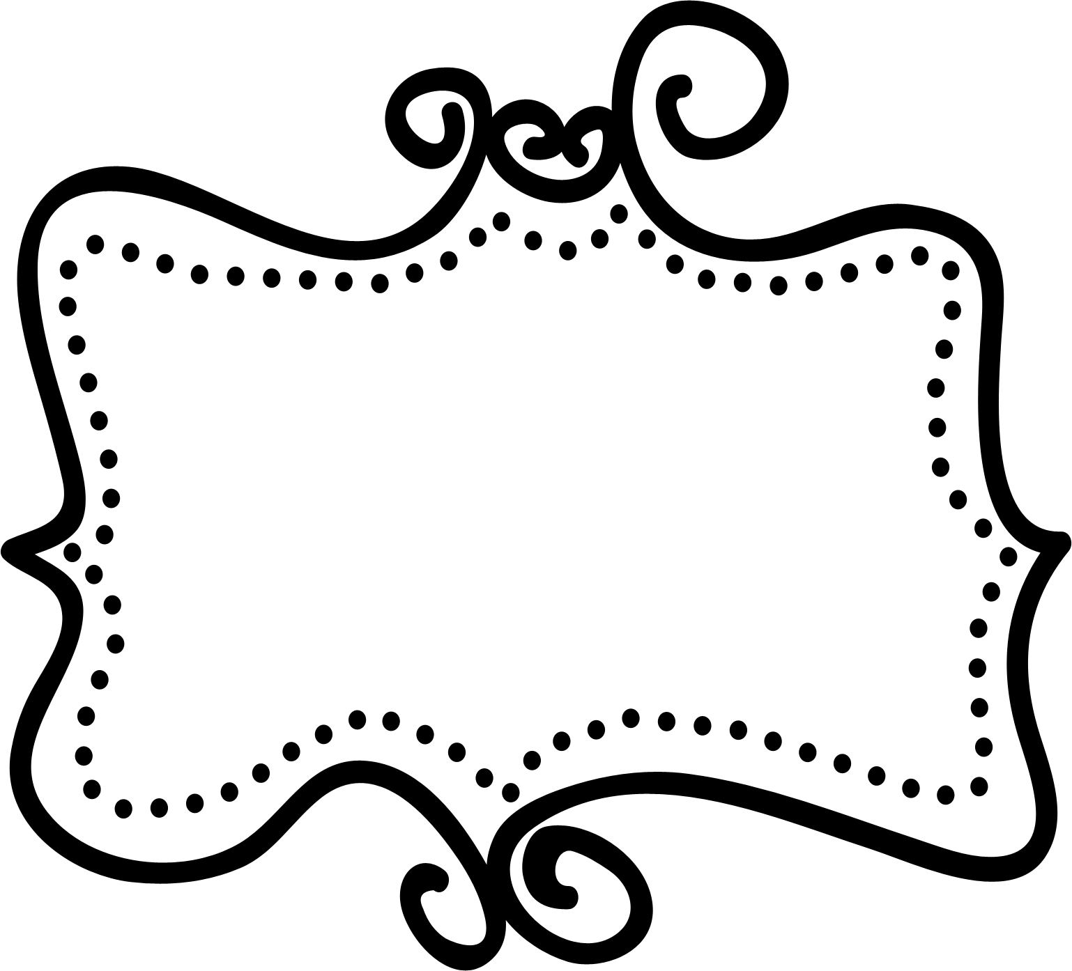 Fazendo A Minha Festa - Doodle Frame Png (1538x1394), Png Download