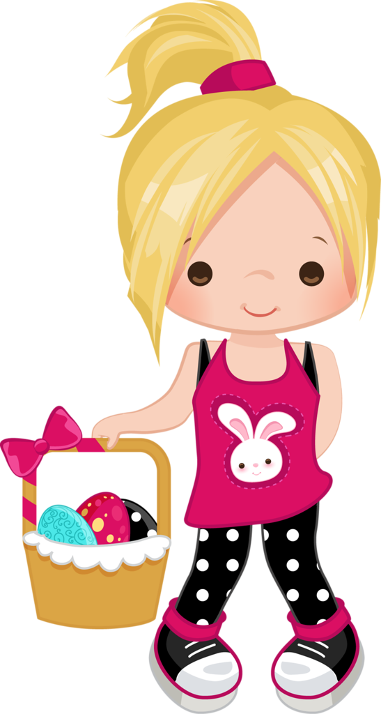 Easter Egg Hunt Png - Infantil Muñecas Animadas (547x1024), Png Download