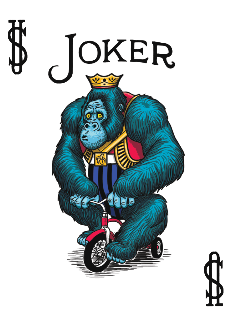 Gorilla Deck Playing Cards - Bicycle Gorilla Deck (1041x1341), Png Download