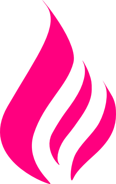 Pink Flames Png - Pink Flame Clip Art (378x596), Png Download
