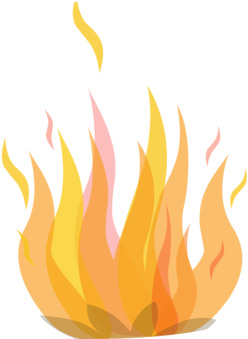 Fire Download Flame Drawing Conflagration - Clipart Fire (362x340), Png Download