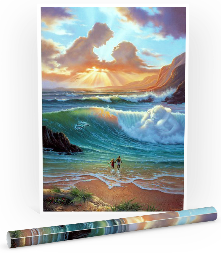 Romantic Day Poster - Jim Warren Lovers (746x913), Png Download