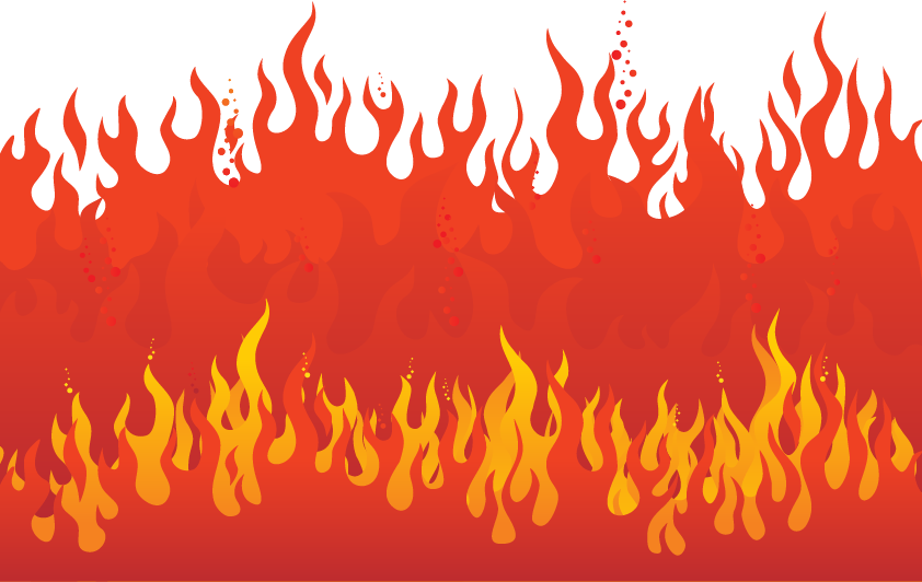 Flame Fire - Communication Under Firet By L Bonita Patterson (842x532), Png Download