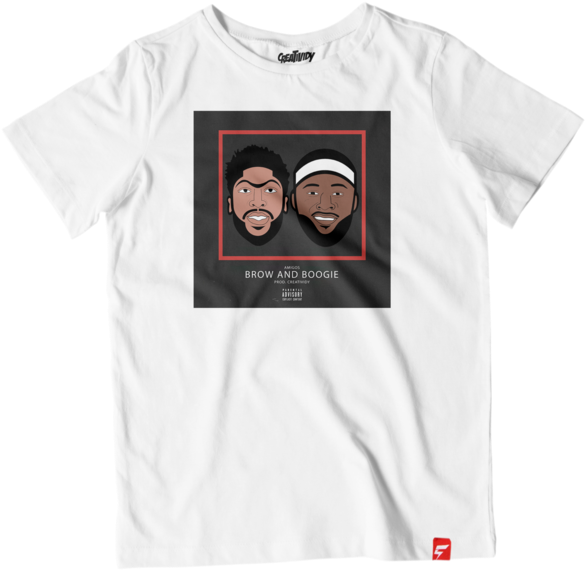 Brow And Boogie Caricature Tee - Kyrie Irving X Uncle Drew T Shirt (600x600), Png Download