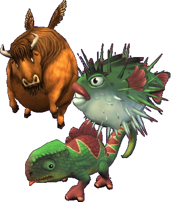 Three-pets - Pirate101 Pets (340x400), Png Download