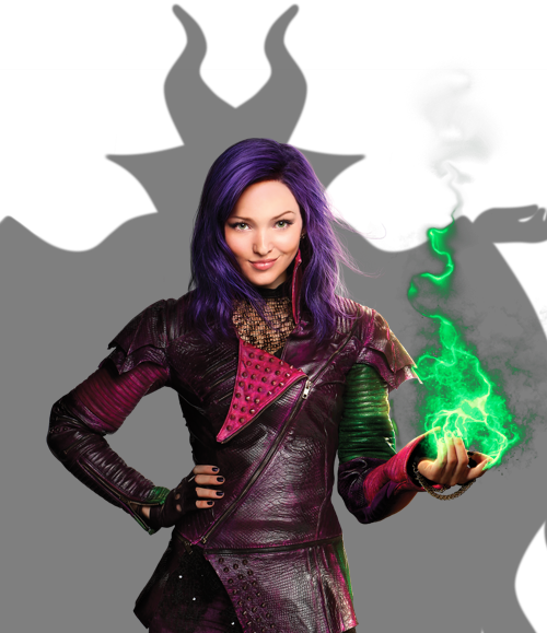 Disney Descendants Mal, Decendants, Maleficent, Halloween, - Descendants 2 (disney Descendants) (500x579), Png Download