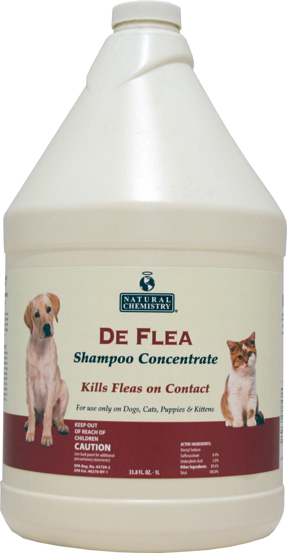 11015 Deflea Pet Shampoo Concentrate 1 Gal (1000x1928), Png Download