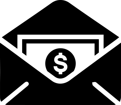 Donate By Mail - Donation (426x369), Png Download