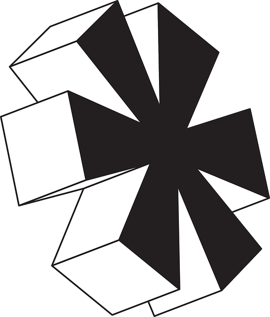 Phone, Symbol, Star, Cell, Button, Telephone - Figuras Tridimensionales En Blanco Y Negro (545x640), Png Download