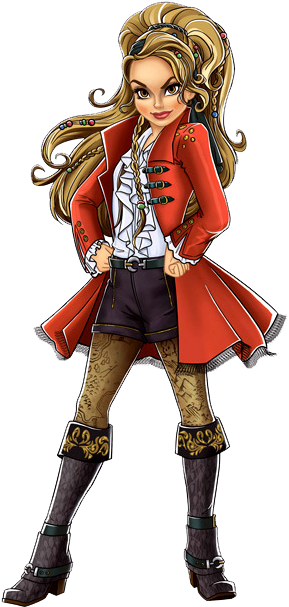 Hija Capitán Garfio - Descendants Wicked World Evie Red (306x638), Png Download