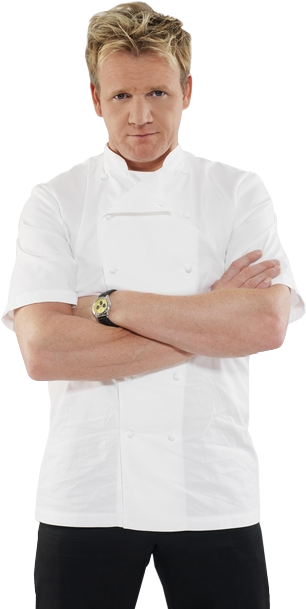 Based On Gordon Ramsay - Chef Gordon Ramsay (306x609), Png Download