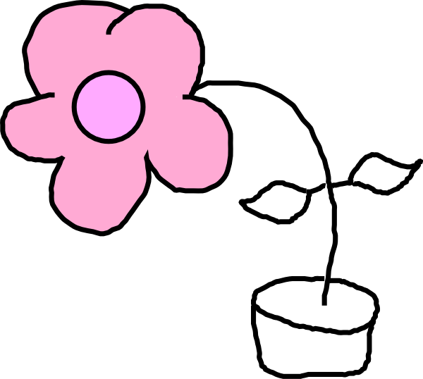 Kids Flower Clip Art - Kids Drawing Png (600x538), Png Download