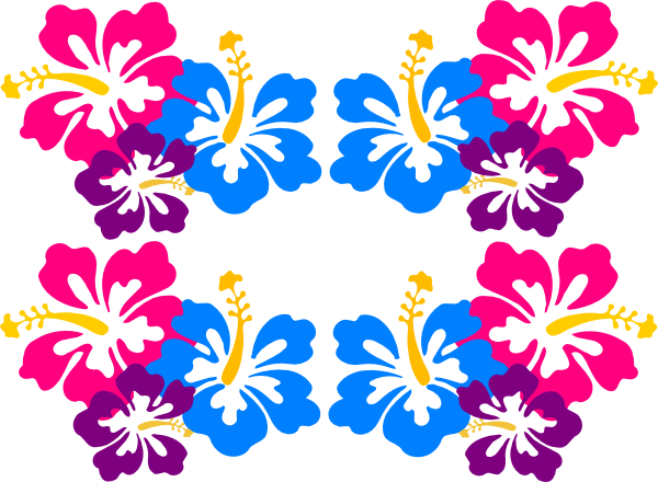 Clip Art Hibiscus Flower Madelyn Hibiscus Sketch Me - Hawaiian Flowers Clipart Border (600x440), Png Download