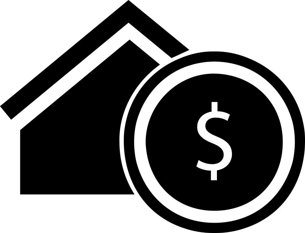 Real Estate Commercial Symbol Of A House With Dollar - Simbolo De Comercial (980x748), Png Download