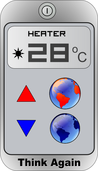 Free Vector Think Again Heater Clip Art - Heater Clipart Png (342x593), Png Download