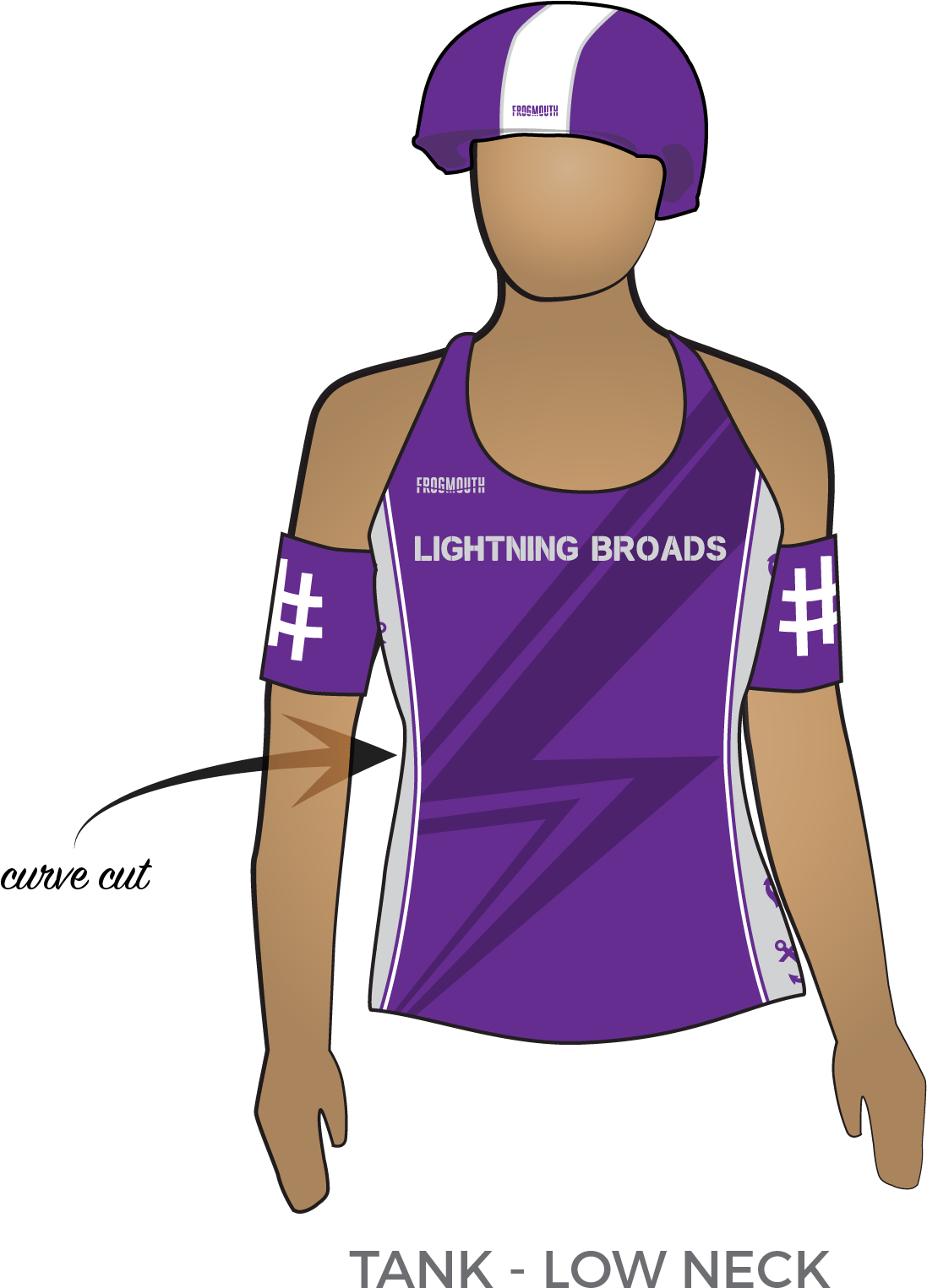 Oklahoma Victory Dolls Lightning Broads - Roller Derby (1651x1651), Png Download