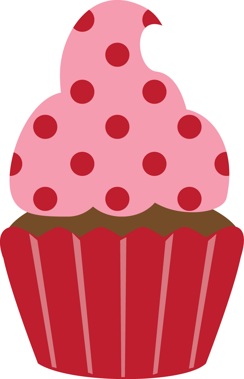 Vanilla Cupcake Clipart Candyland - Clipart Of Red Cupcake (823x1280), Png Download