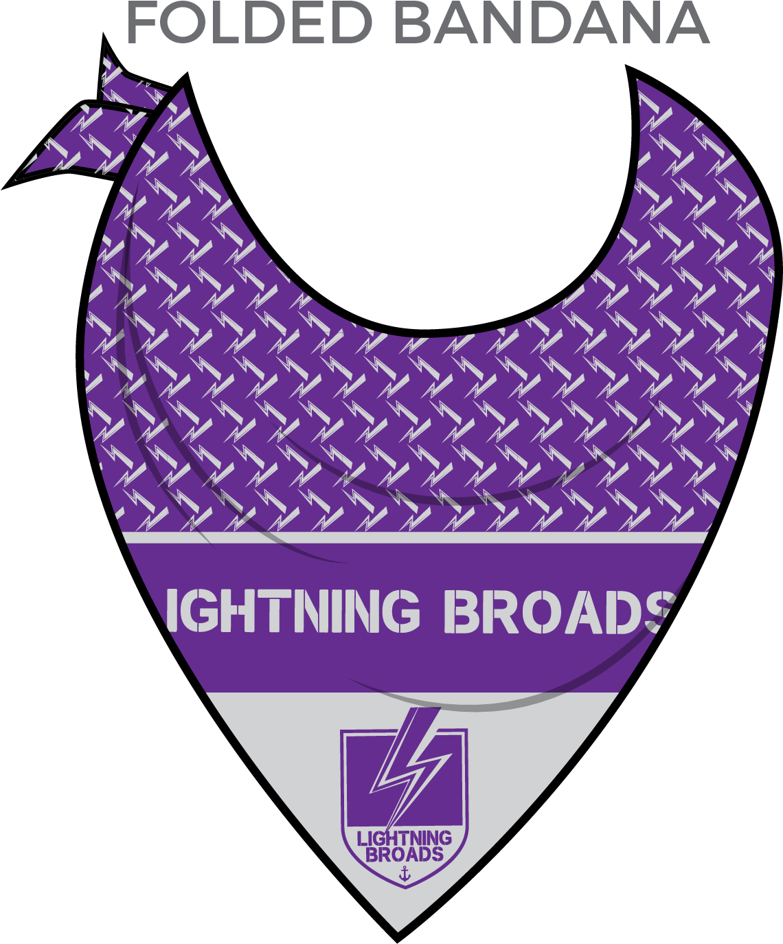 Oklahoma Victory Dolls Lightning Broads - Purple Bandana Png (1501x1501), Png Download