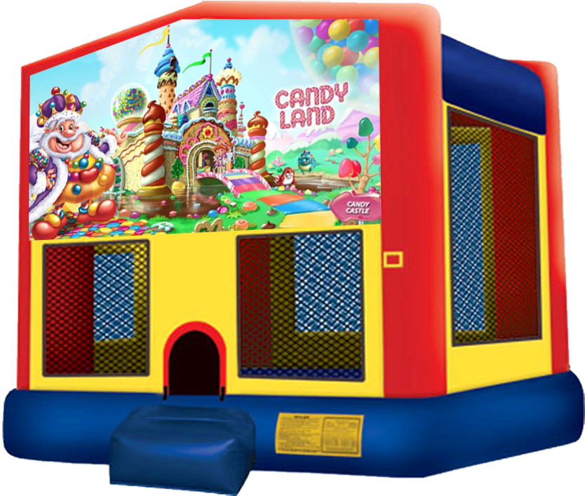 Candy Land Bounce House Rentals In Austin Texas From - Pj Mask Bounce House (864x792), Png Download