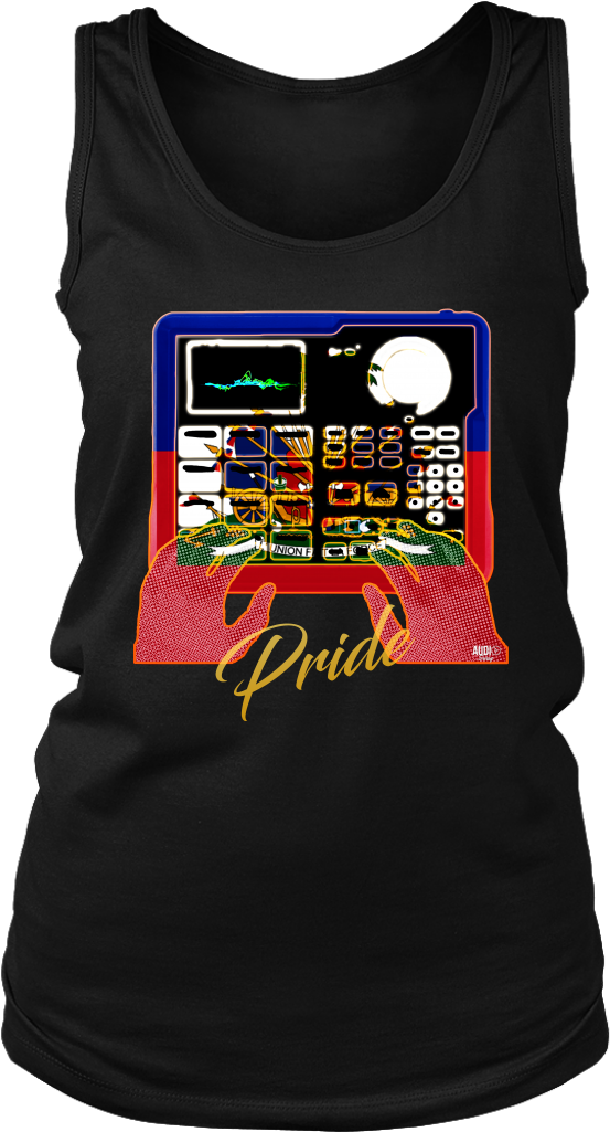 Haitian Flag Beatmaker Ladies Tank Top - Shirt (1024x1024), Png Download