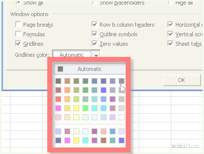 Image Titled Change The Colour Of Gridlines In Excel - Word (406x306), Png Download