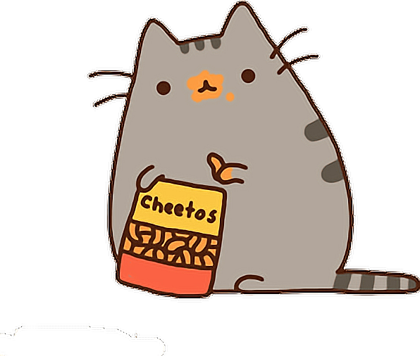 Pusheen Freetoedit Cheetos Pusheen - Pusheen The Cat (596x506), Png Download