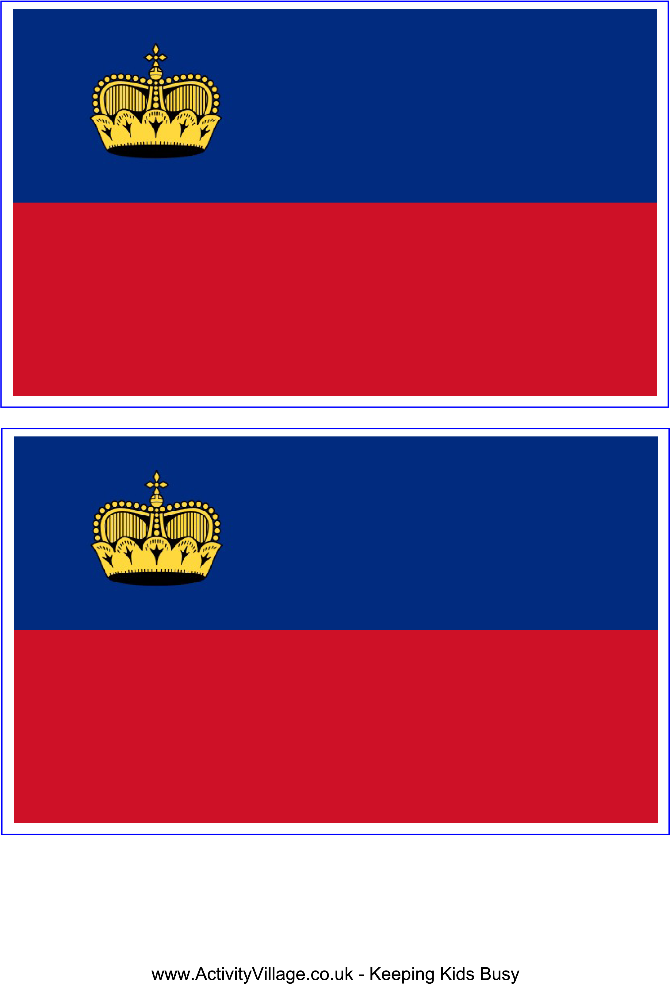 Syria's Flag - Graphicmaps - Com - Flag Of Liechtenstein And Haiti 1936 (2480x3508), Png Download