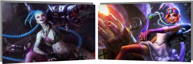 Ezreal & Frosted Ezreal (95 Rp) - Custom Made League Of Legends The Loose Cannon Jinx (700x265), Png Download