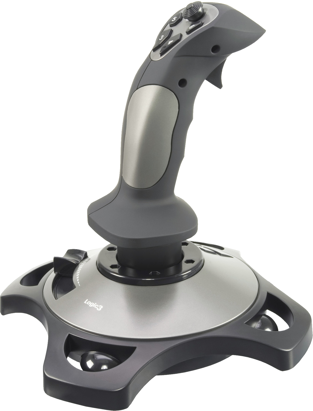 Joystick Png Free Download - Logic 3 - Pro Flight 2 (pc) (600x786), Png Download