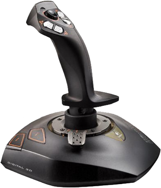 Joystick Png Free Download - Logitech Wingman Extreme Joystick (600x686), Png Download