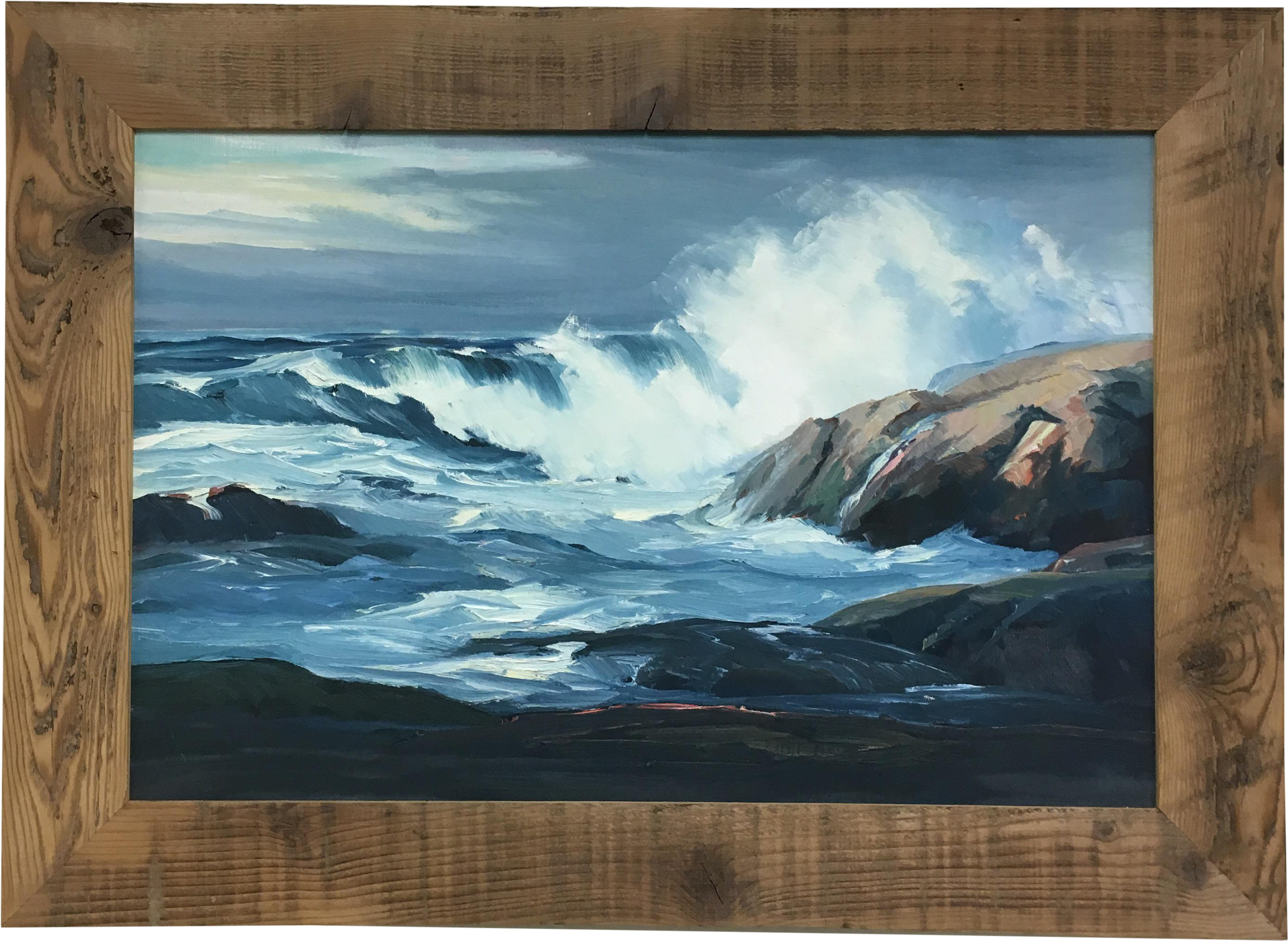 Clip Art Black And White Download Dock Drawing Seascape - Oil Painting (3076x2248), Png Download