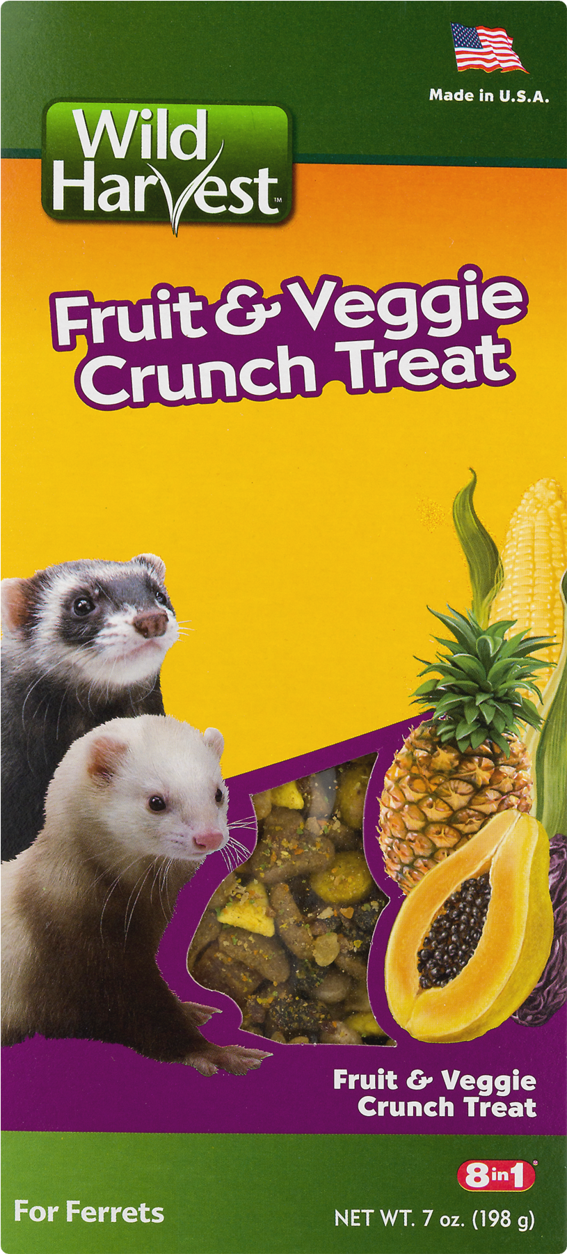 Wild Harvest Fruit And Veggie Crunch Treats For Ferrets, - Wild Harvest Ferret Treats (1800x1800), Png Download