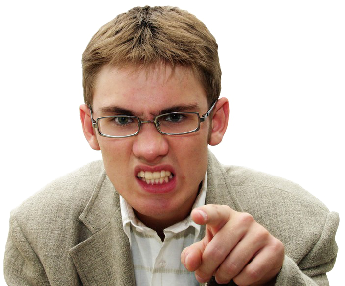 Angry Person Png Pic - Chip On Your Shoulder Idiom (800x600), Png Download