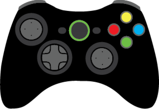 28 Collection Of Video Game Clipart Png - Clipart Video Game Controller (518x356), Png Download
