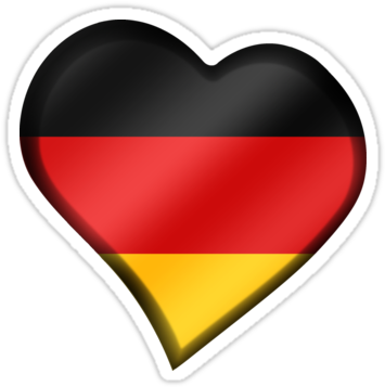 Heart By Graphix - German Flag Heart Png (375x360), Png Download
