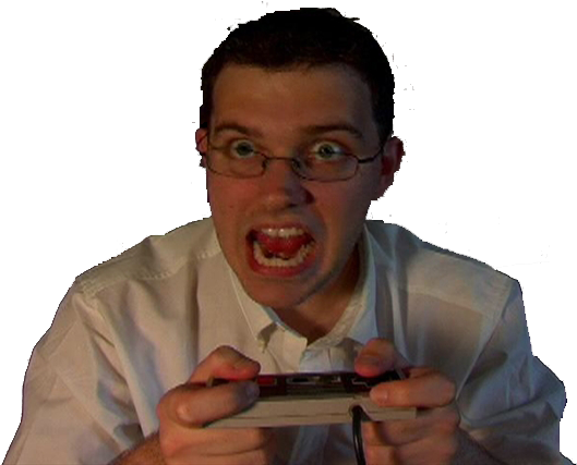Angry Video Game Nerd James Rolfe Top Gun Chin Forehead - Angry Video Game Nerd Png (640x426), Png Download