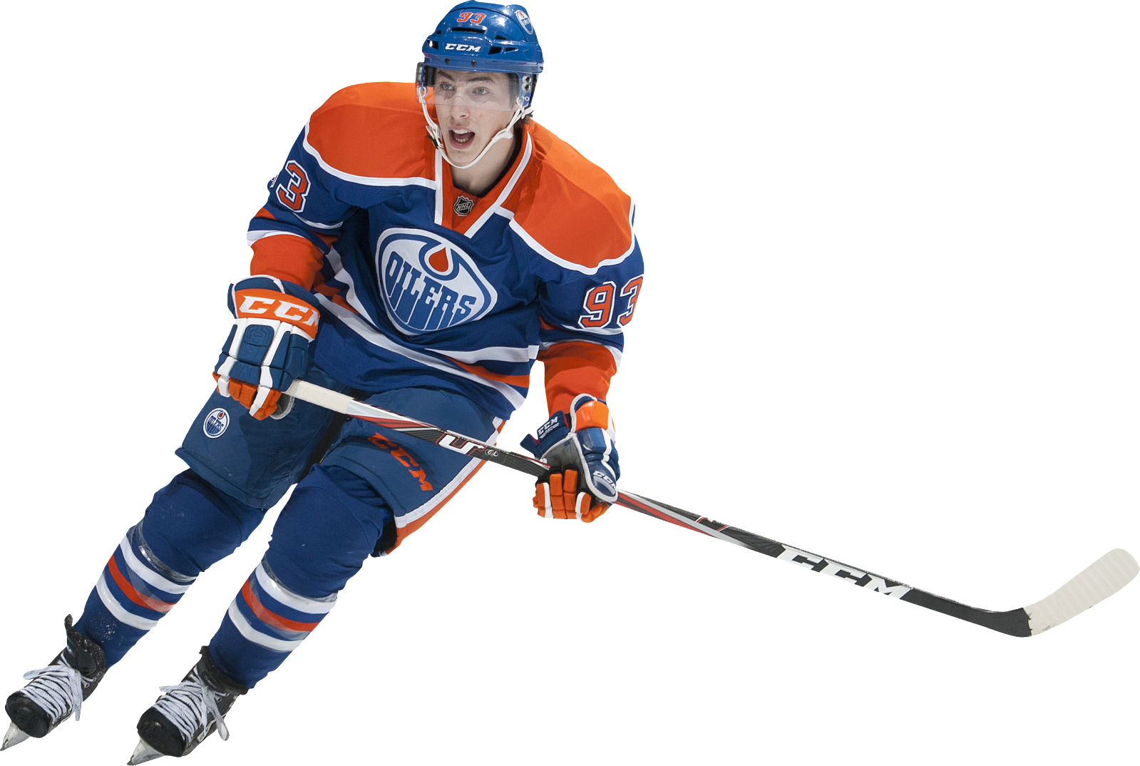 Hockey Player Png Image - Autographed Ryan Nugent-hopkins Picture - 8x10 (1599x1074), Png Download