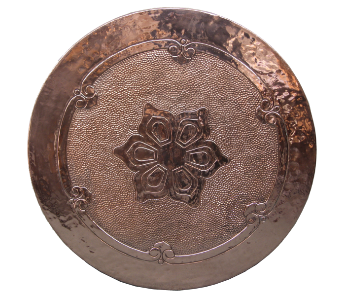 Patterned Copper Table Top - Table (700x600), Png Download