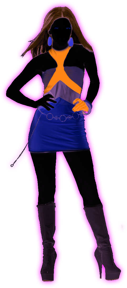 Disco Girl Neon Groovy Adult One Size 883028869701 - Drawing (1130x1130), Png Download
