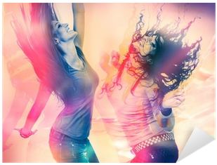 Arty Picture Of Dancing Girls / Disco Disco 07 Sticker - Roth Schülerkalender Fußball, 2016/2017 (400x400), Png Download