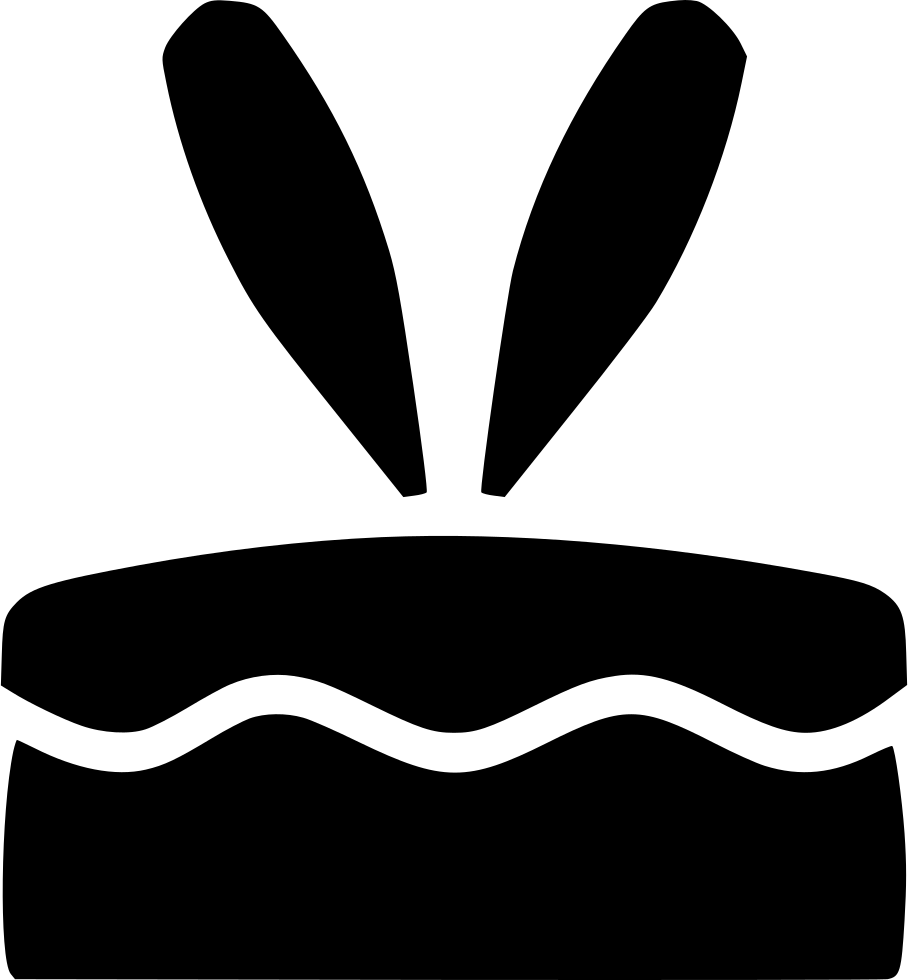 Cake Bunny Ears Rabbit Dessert Comments - Rabbit (908x980), Png Download