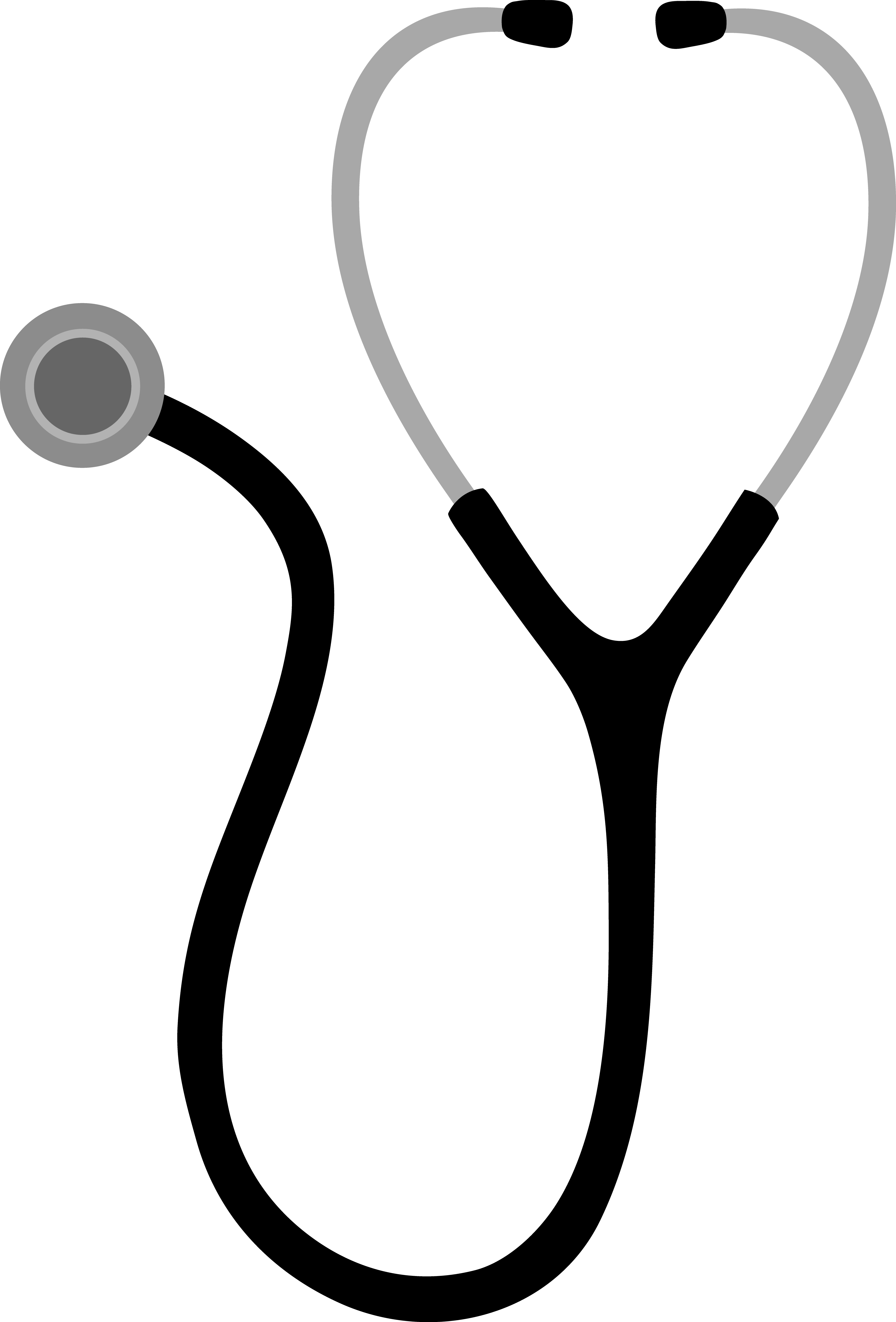 Medicine Clipart Stethoscope - Cartoon Stethoscope (4251x6271), Png Download